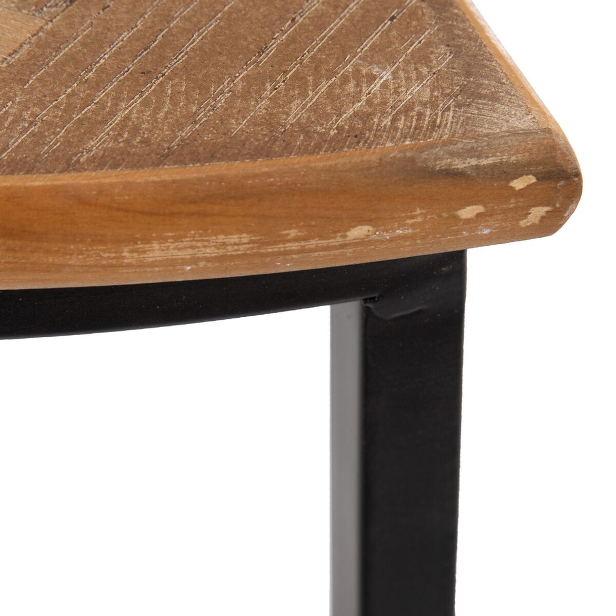 Sidobord Brun Svart Metall Järn Trä MDF 62,5 x 62,5 x 73 cm 62,5 x 31 x 73 cm (2 antal) - 3