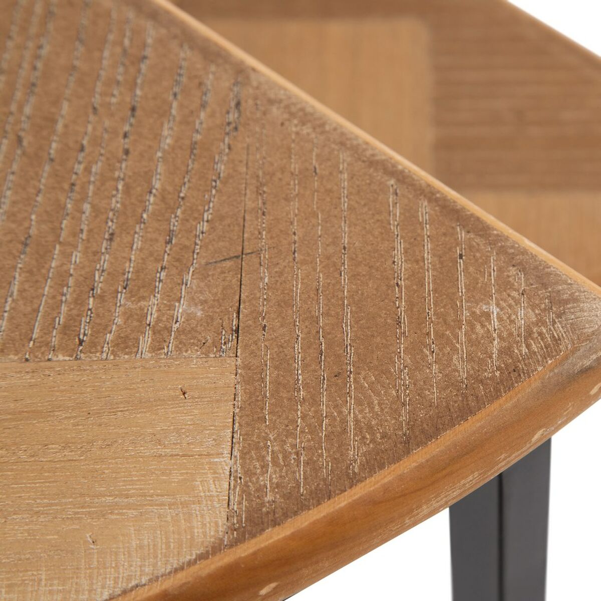 Sidobord Brun Svart Metall Järn Trä MDF 62,5 x 62,5 x 73 cm 62,5 x 31 x 73 cm (2 antal) - 4