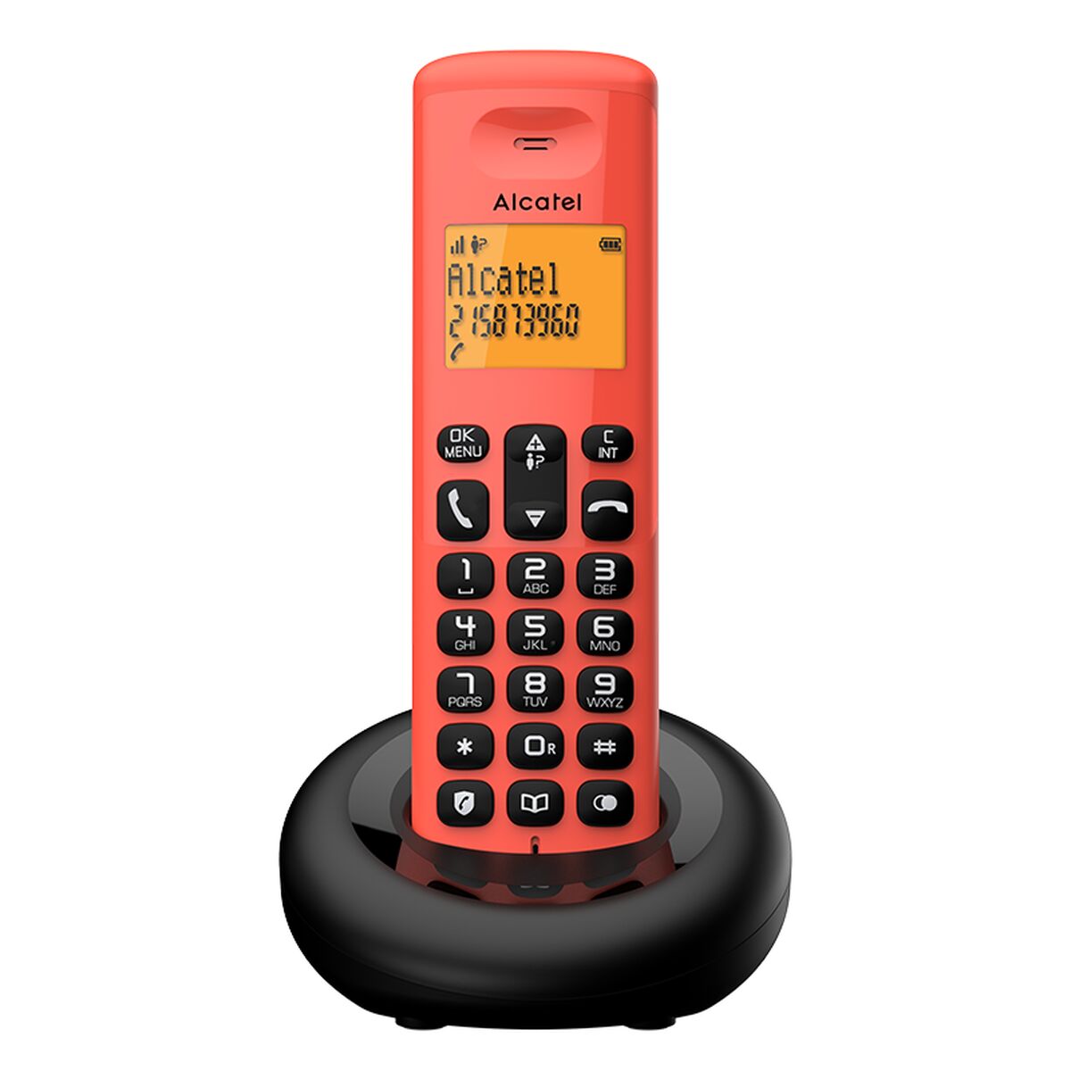 Trådlös Telefon Alcatel Svart/Röd
