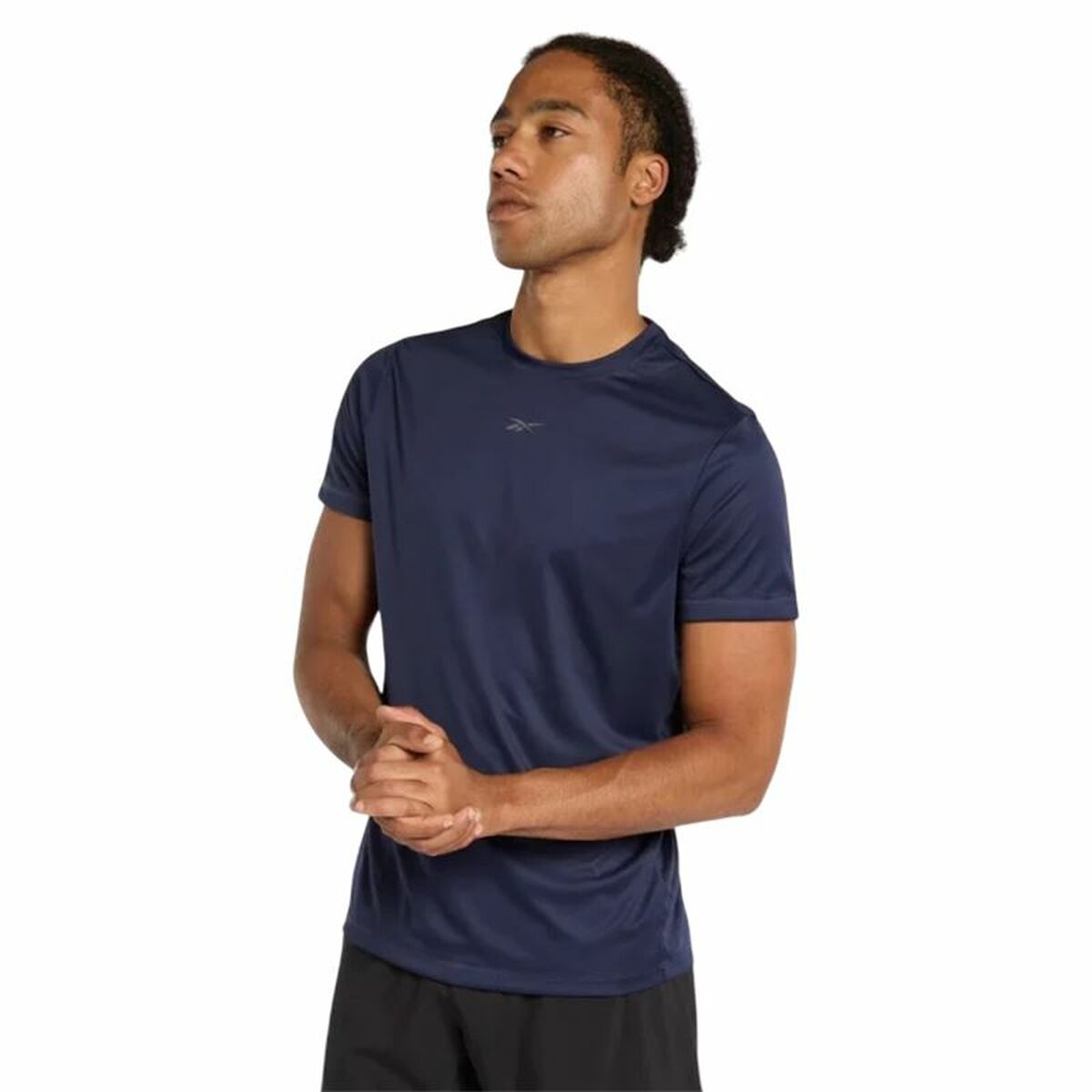 T-shirt med kortärm Herr Reebok Id Train Ss Tech Marinblå