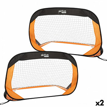Set med 2 fotbollsmål Aktive 120 x 80 x 80 cm (2 antal)