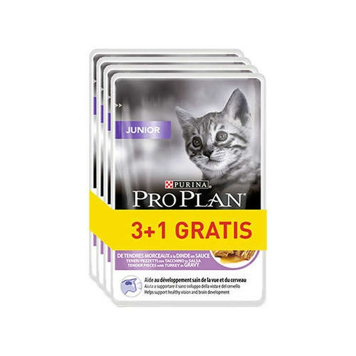 Kattmat Purina Pro Plan Junior Kalkon 4 x 85 g