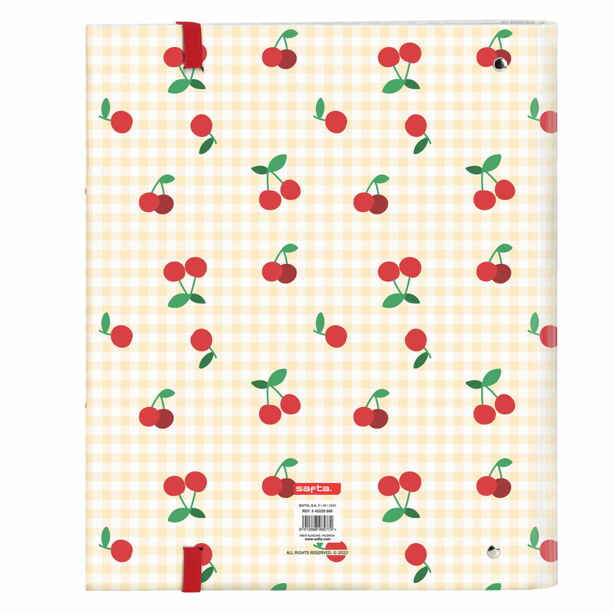 Ringpärm Safta Cherry A4 Beige (27 x 32 x 3.5 cm) - 2