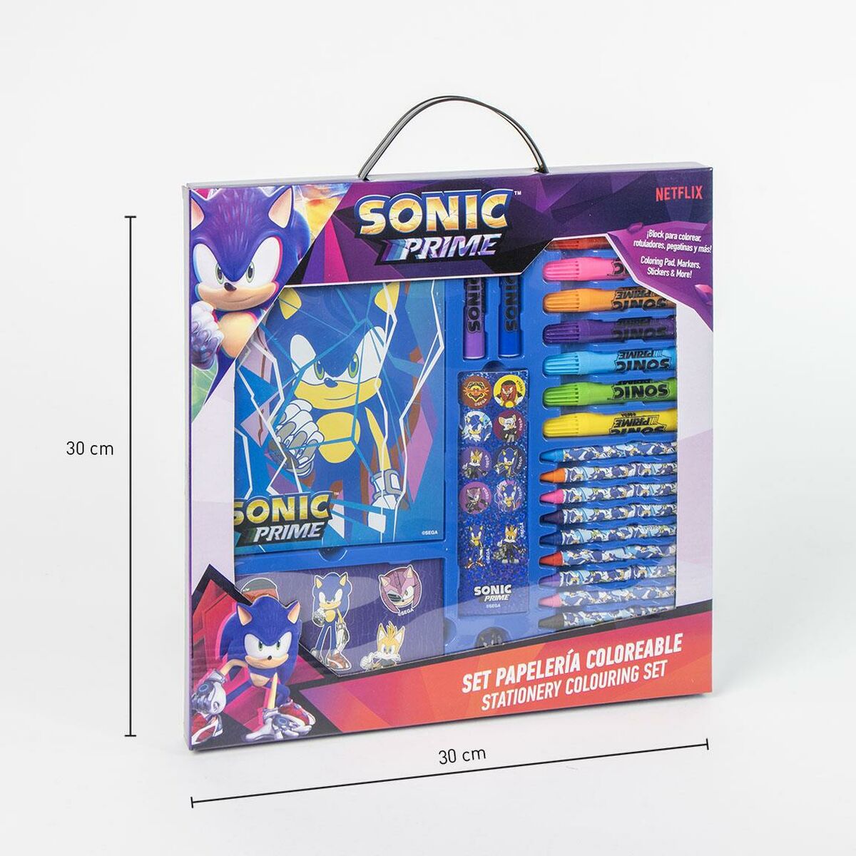 Brevpapper Set Sonic Blå - 2