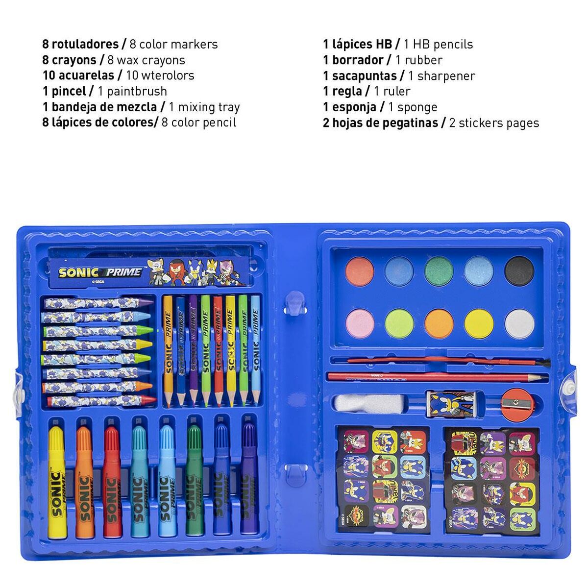 Brevpapper Set Sonic Portfölj Mörkblå - 3