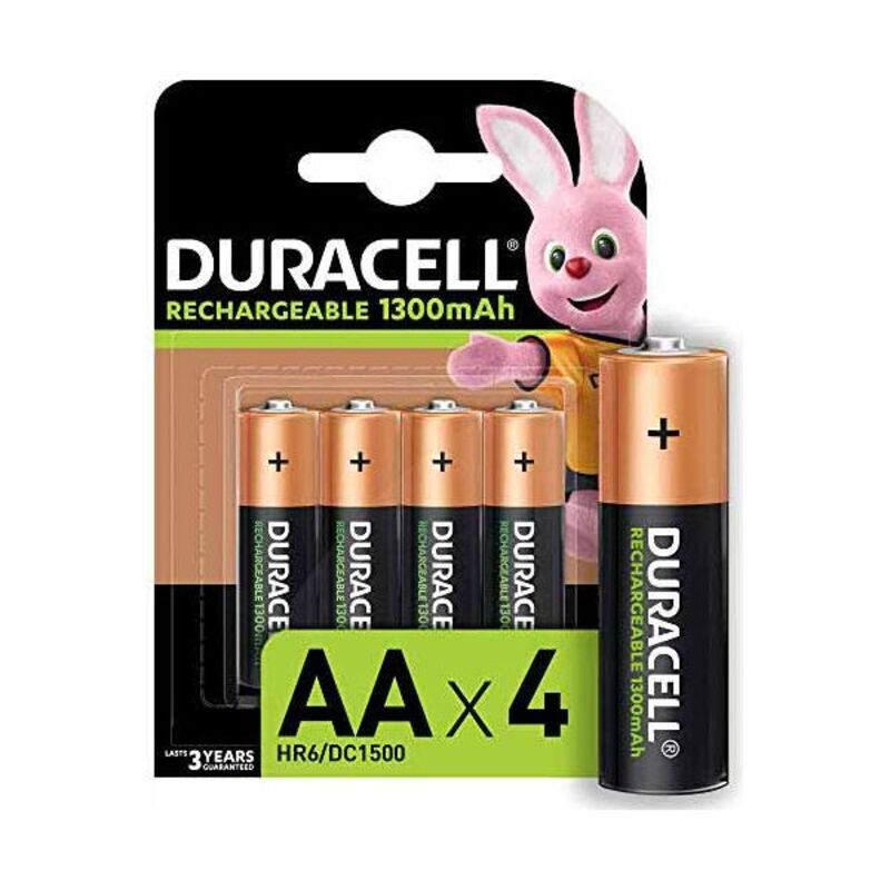 Laddningsbara Batterier AA DURACELL 1300 mAh - 8