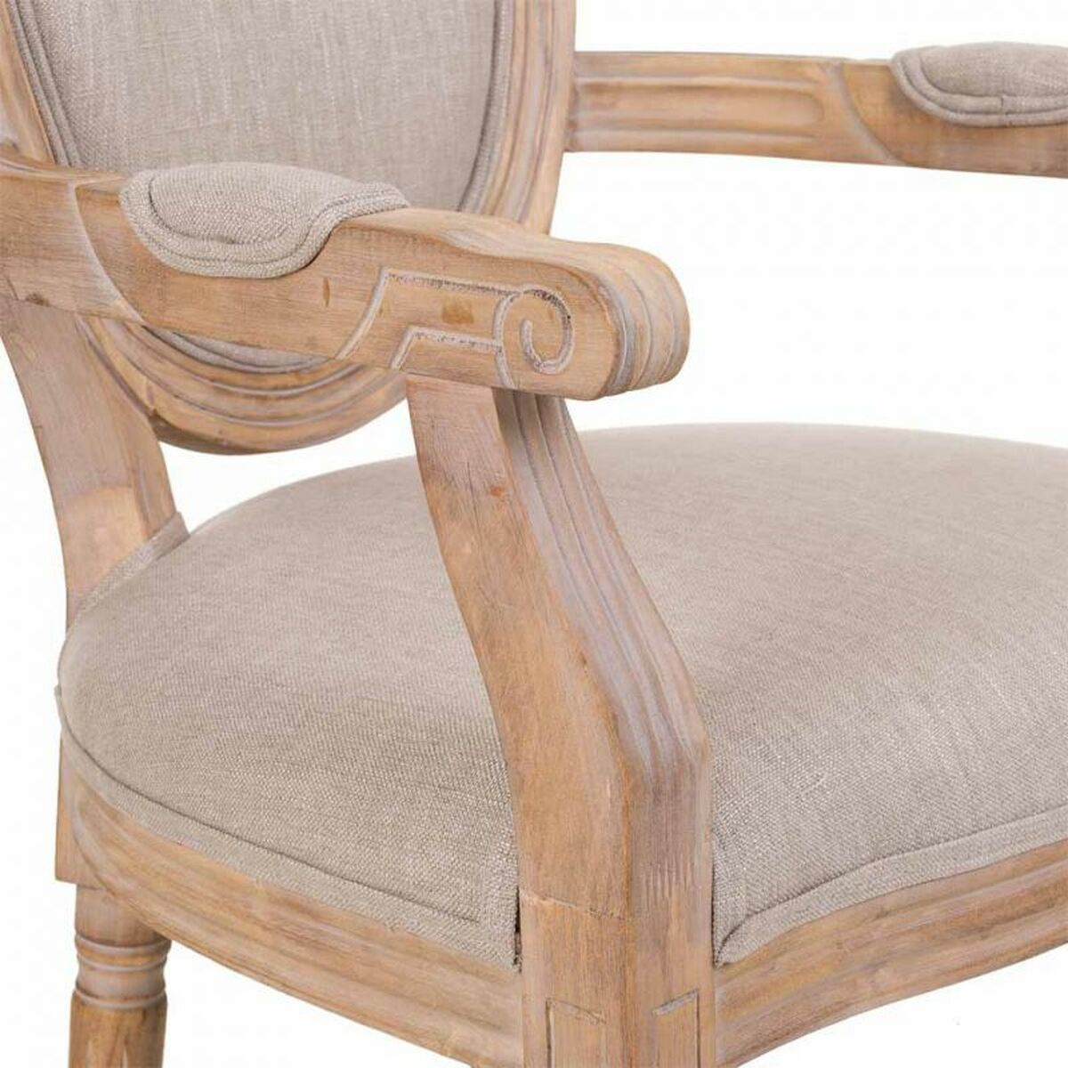 Matsalsstol Alexandra House Living Kräm 46 x 96 x 55 cm - 6