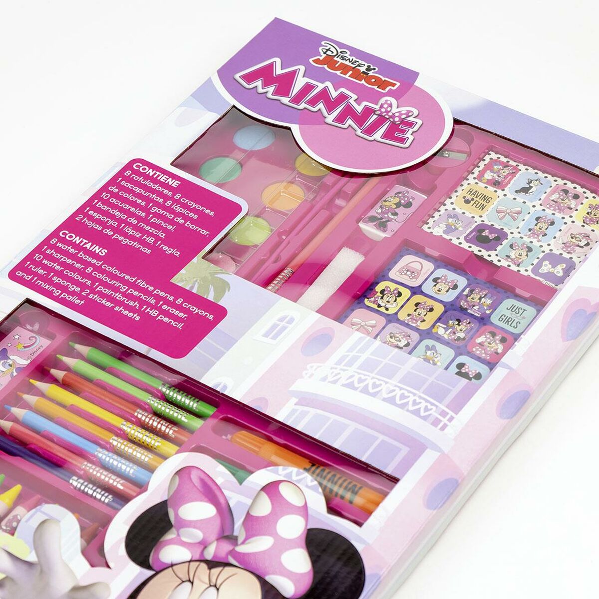 Brevpapper Set Minnie Mouse Portfölj Rosa - 5