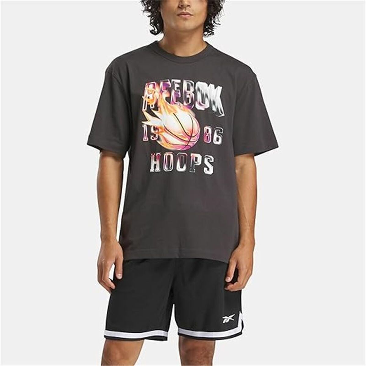T-shirt med kortärm Herr Reebok Gs Basketball On Fir Svart - 3