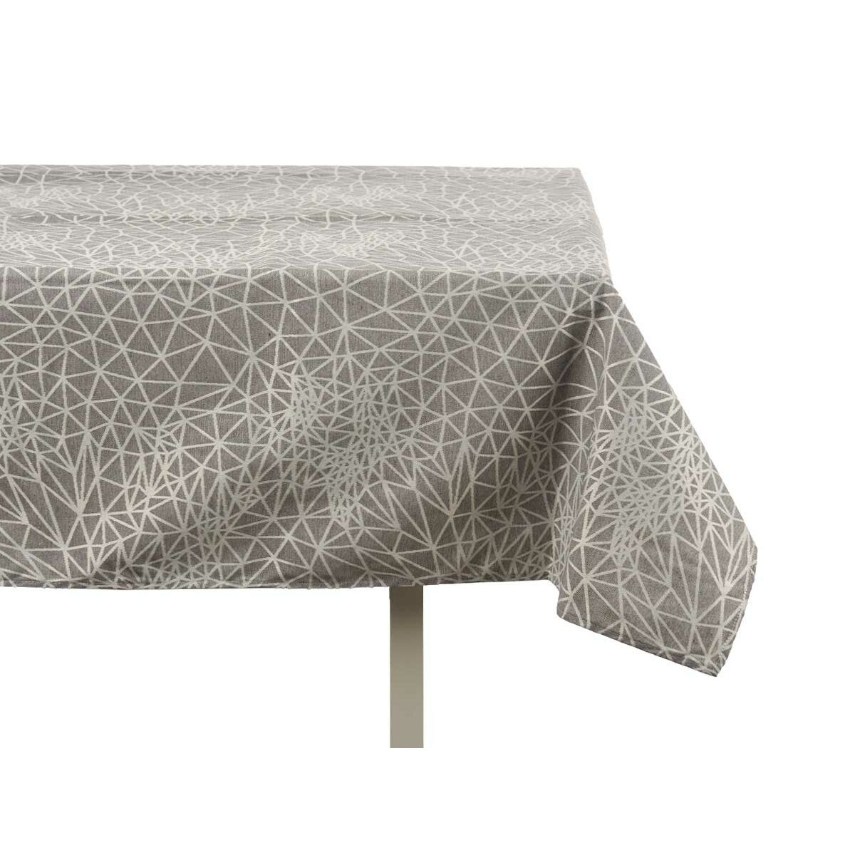 Bordsduk Kinvara BABEL GRIS 48 Vit Grå Jacquard - 2
