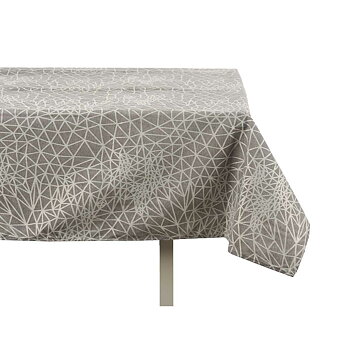 Bordsduk Kinvara BABEL GRIS 48 Vit Grå Jacquard