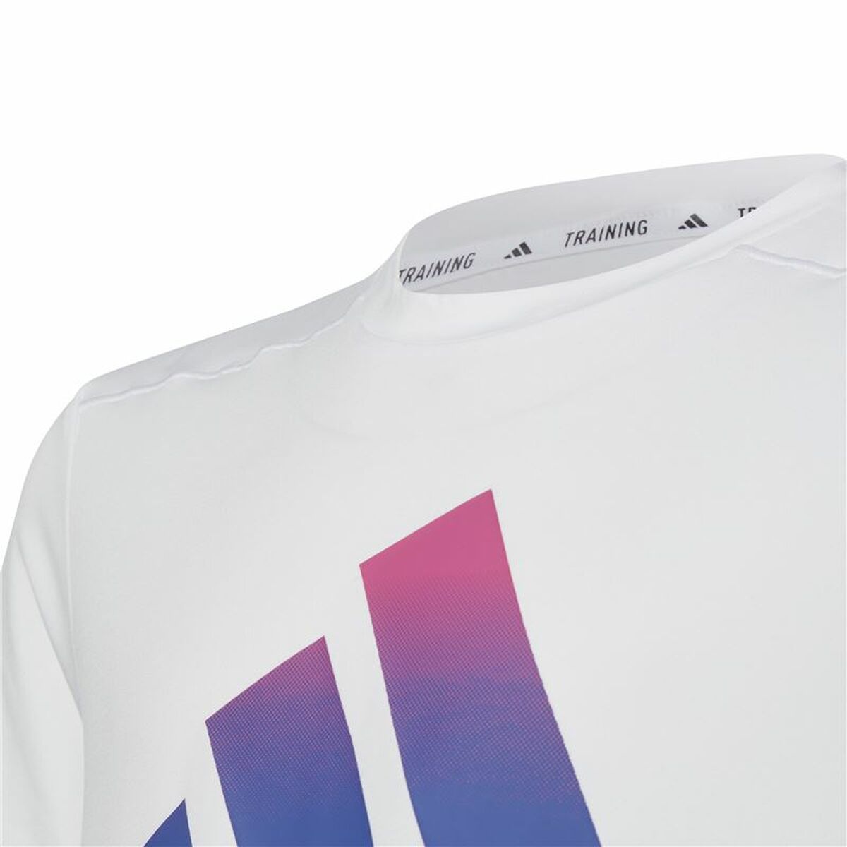 Barn T-shirt med kortärm Adidas Train Icons Vit - 3