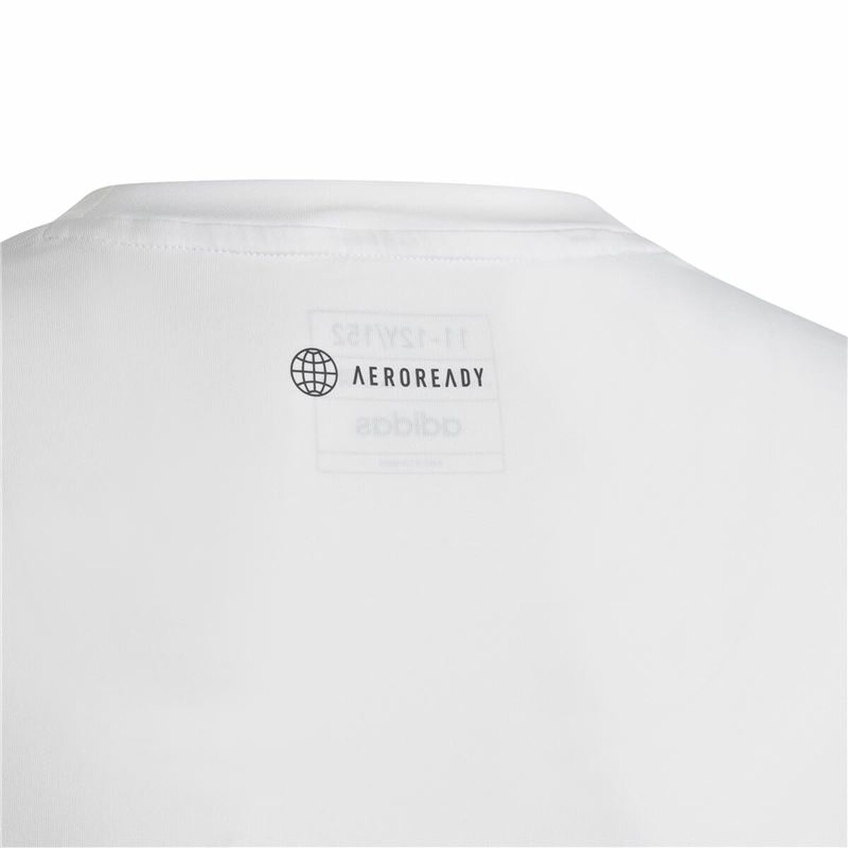 Barn T-shirt med kortärm Adidas Train Icons Vit - 4