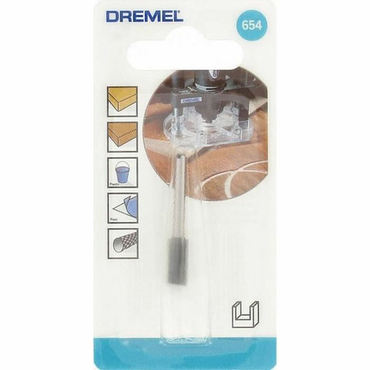 Milling Cutter Dremel 654 Gaffel/U-formad Ø 6,4 mm - 2