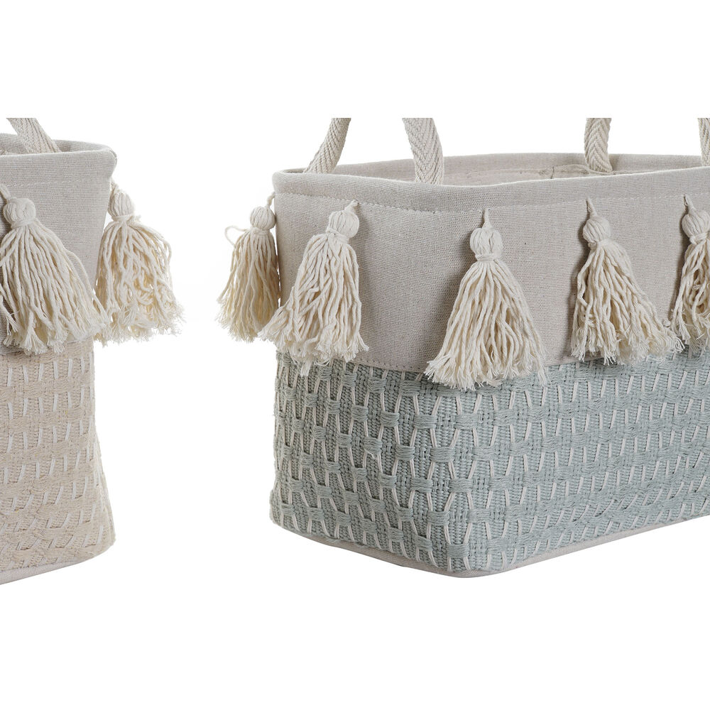Korg - set DKD Home Decor Polyester Frans (40 x 30 x 30 cm) - 2