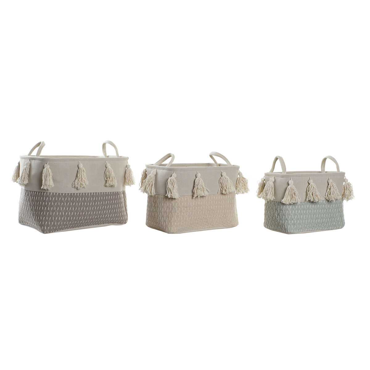 Korg - set DKD Home Decor Polyester Frans (40 x 30 x 30 cm) - 5
