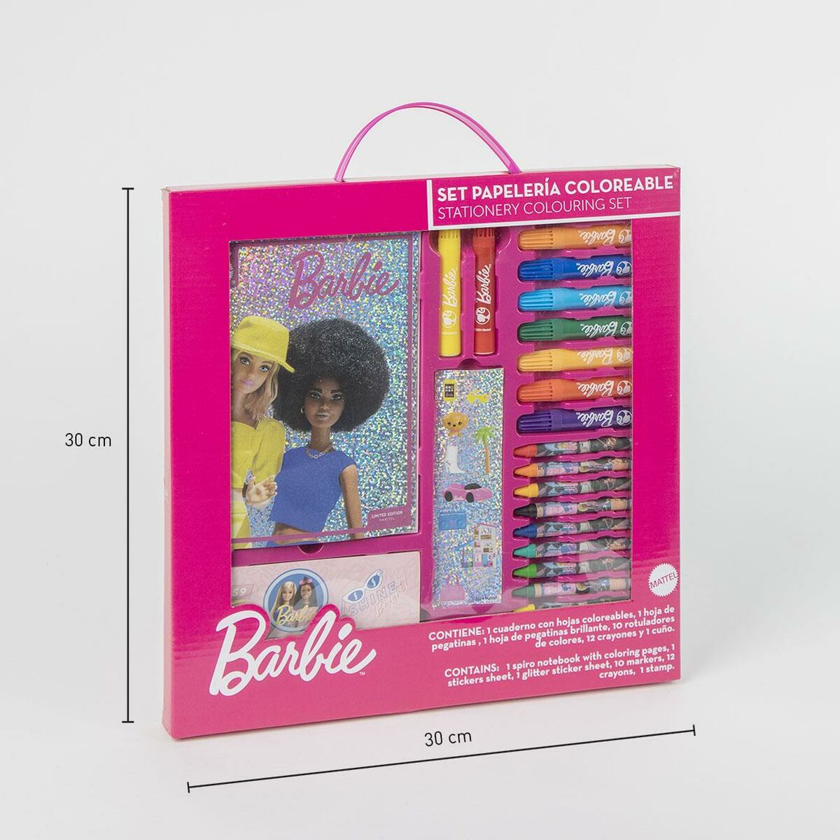 Brevpapper Set Barbie Rosa - 3