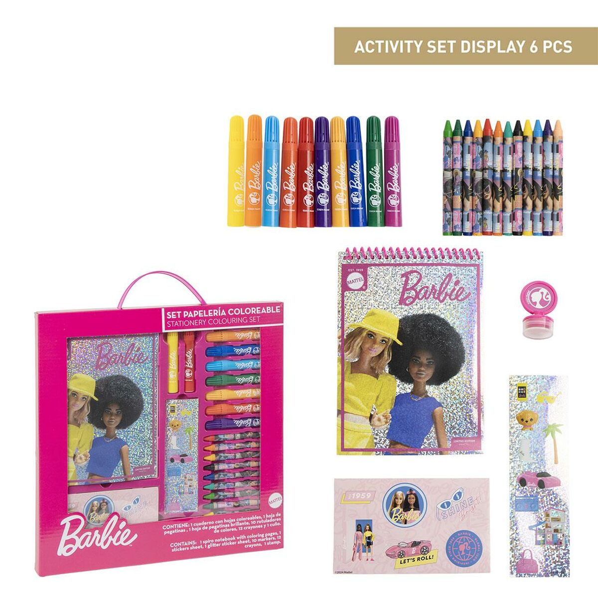 Brevpapper Set Barbie Rosa - 2
