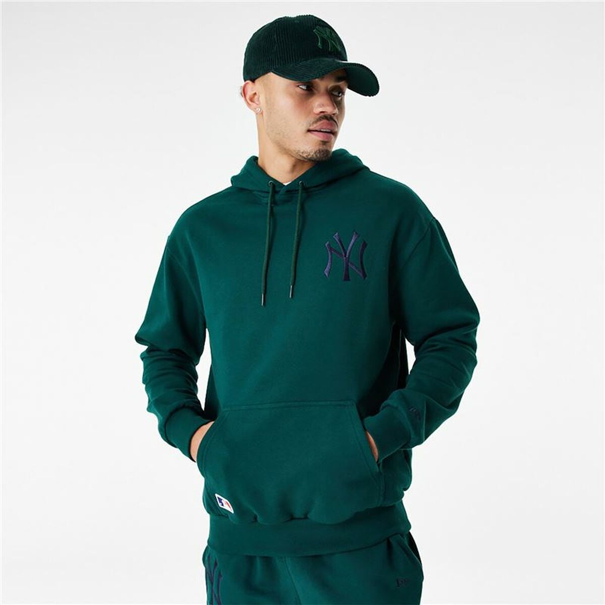 Tröja med huva Barn New Era League Essentials New York Yankees Mörkgrön - 7