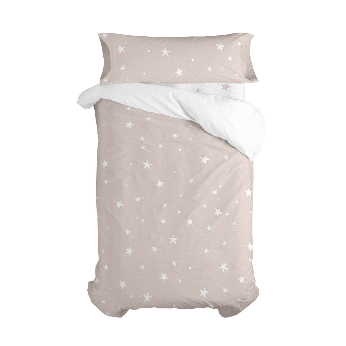 Täckslagsset HappyFriday Basic Kids Rosa Säng 80/90 2 Delar - 7