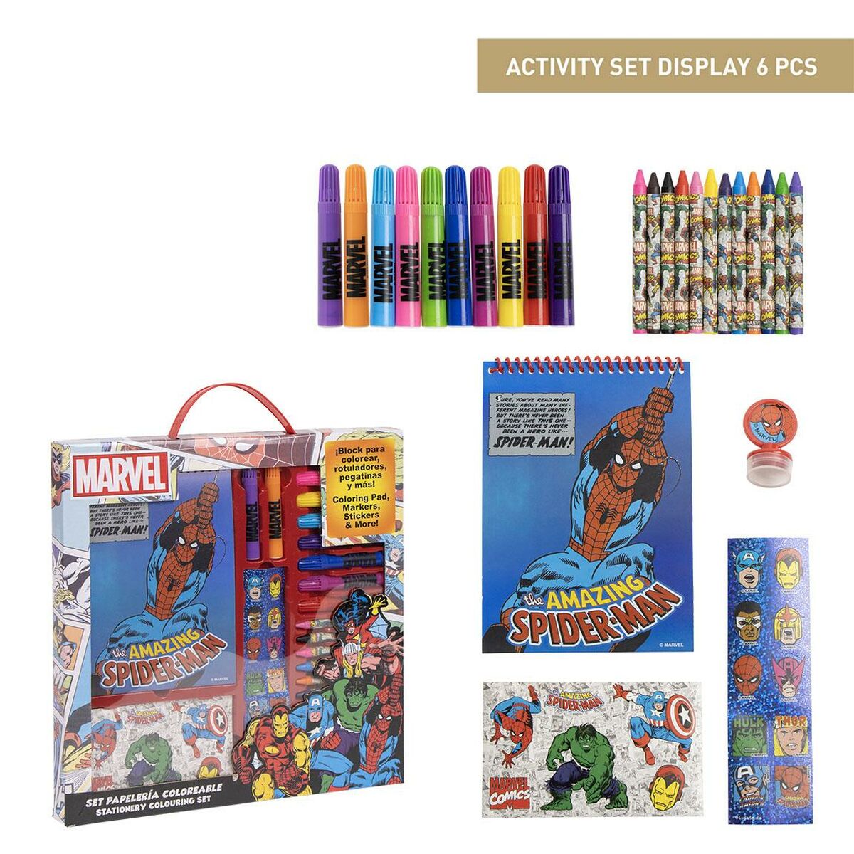 Brevpapper Set Marvel Blå - 2