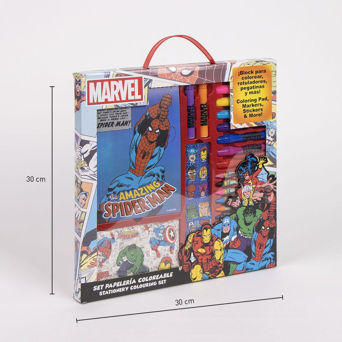 Brevpapper Set Marvel Blå - 7