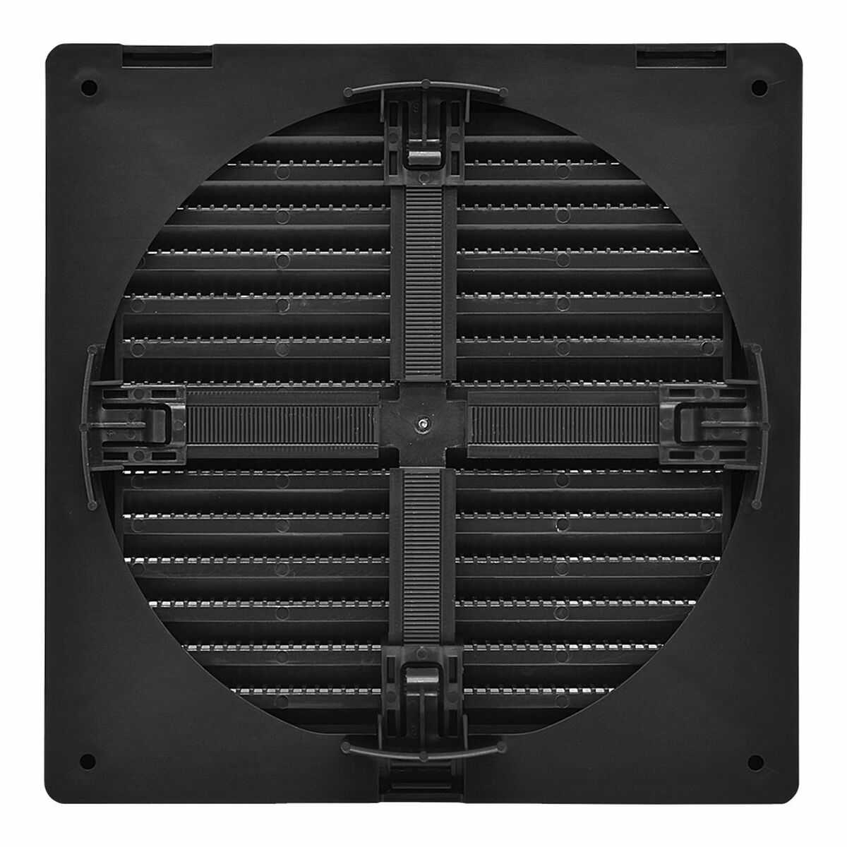 Ventilationsgaller EDM 87726 Antracitgrå 17 x 17 x 1,15 cm Myggnät - 2