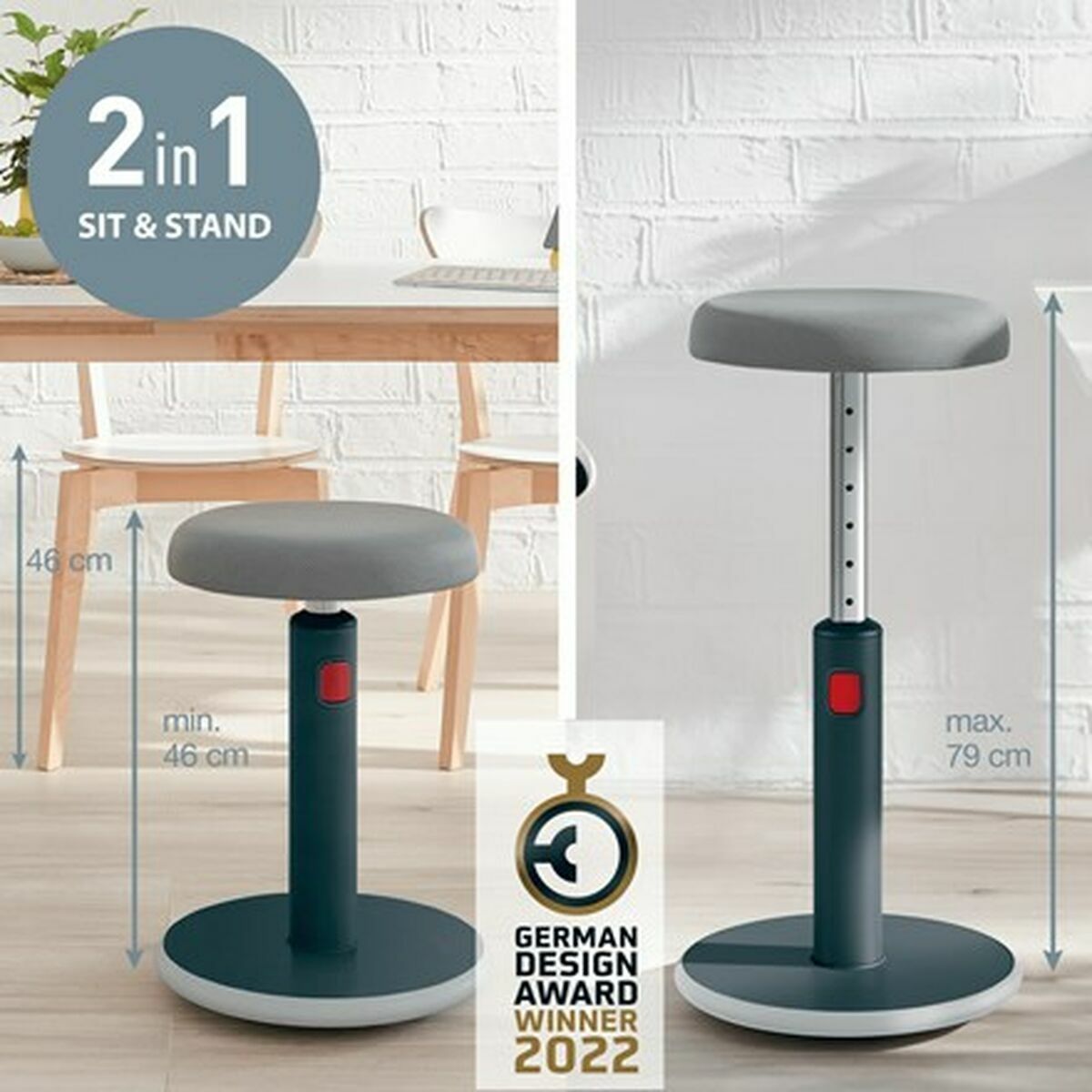 Ergonomisk Pall Leitz Ergo Cosy Active Plast - 3