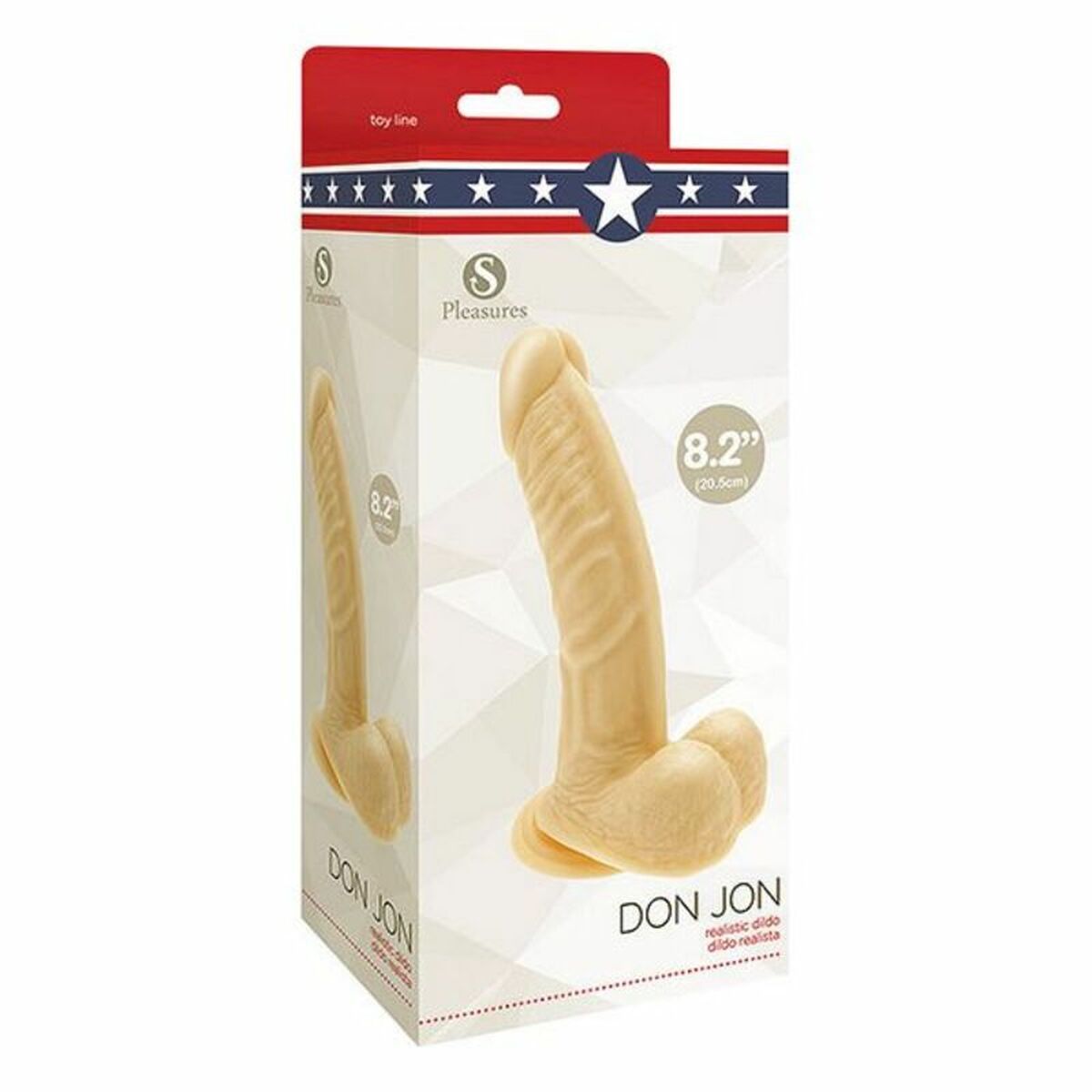 Realistisk dildo S Pleasures Don Jon PVC Ø 4,4 cm (17 cm) - 3