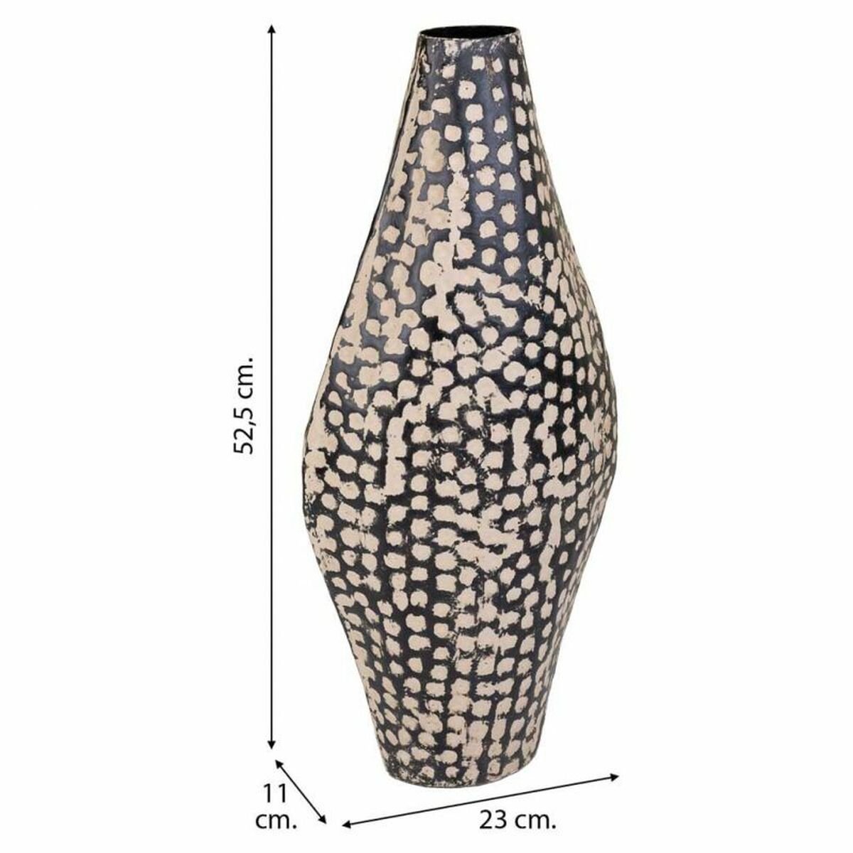 Vas Alexandra House Living Svart Järn 11 x 52 x 23 cm - 6