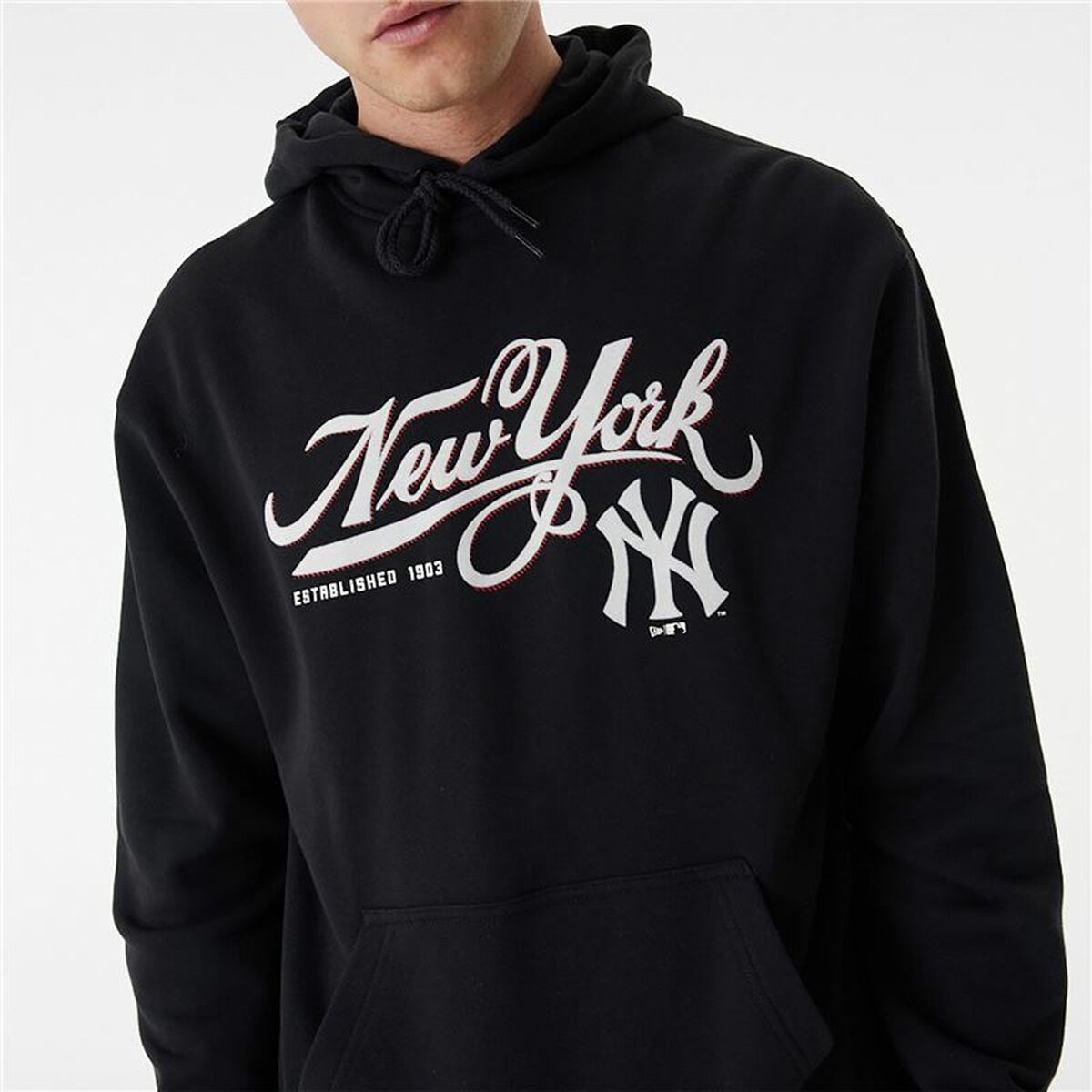 Tröja med huva Barn New Era MLB Retro Graphic New York Yankees Svart - 4