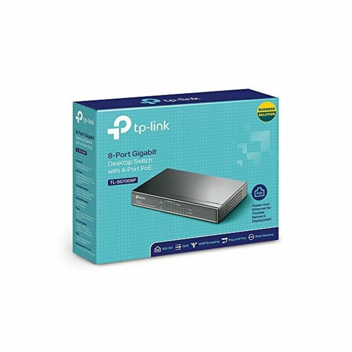 Skrivbords omkopplare TP-Link NSWSSO0118 8P Gigabit 4xPoE - 2