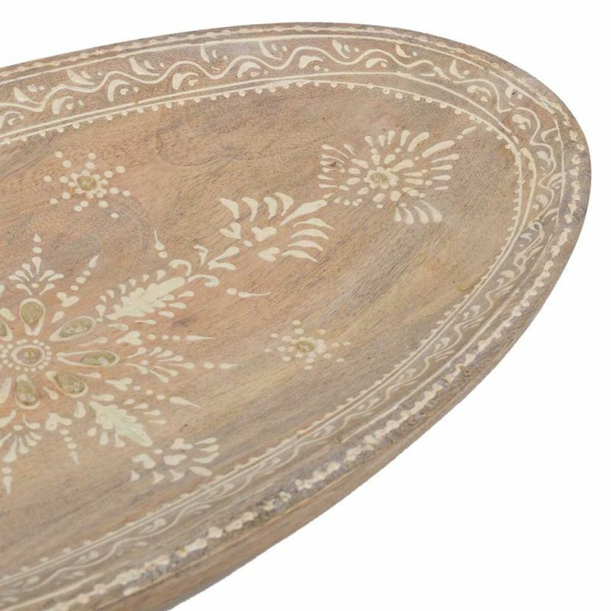 Bordsdekoration Alexandra House Living Vit Naturell Mangoträ 19 x 3 x 38 cm - 5