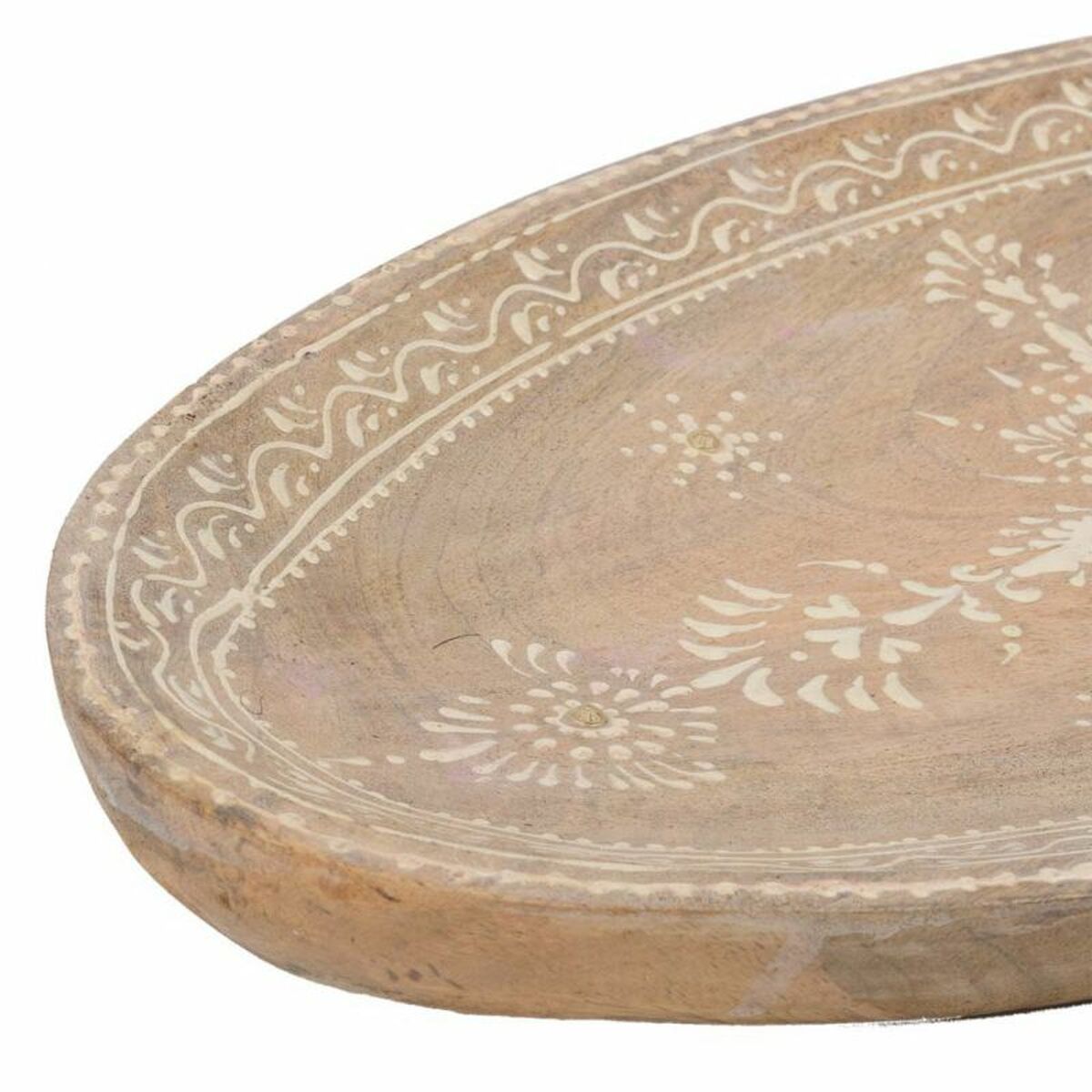 Bordsdekoration Alexandra House Living Vit Naturell Mangoträ 19 x 3 x 38 cm - 6
