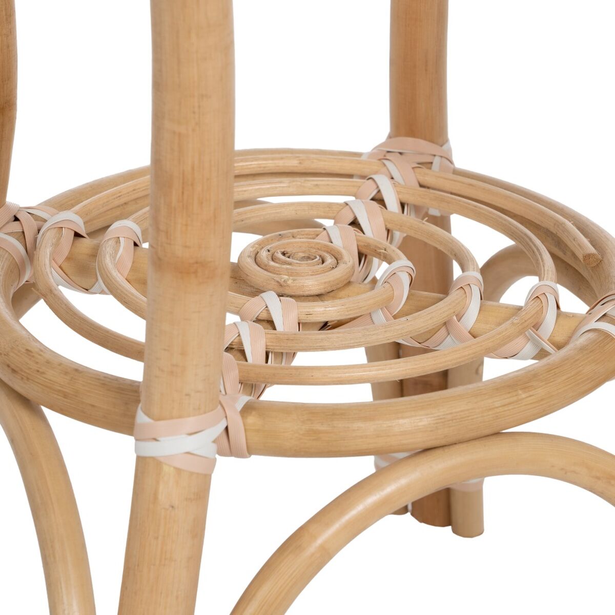 Sidobord 50 x 50 x 67 cm Naturell Beige Rattan - 12
