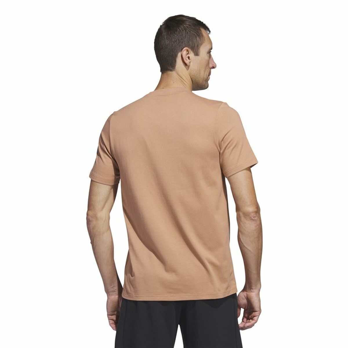 T-shirt med kortärm Herr Adidas Lounge Brun - 4