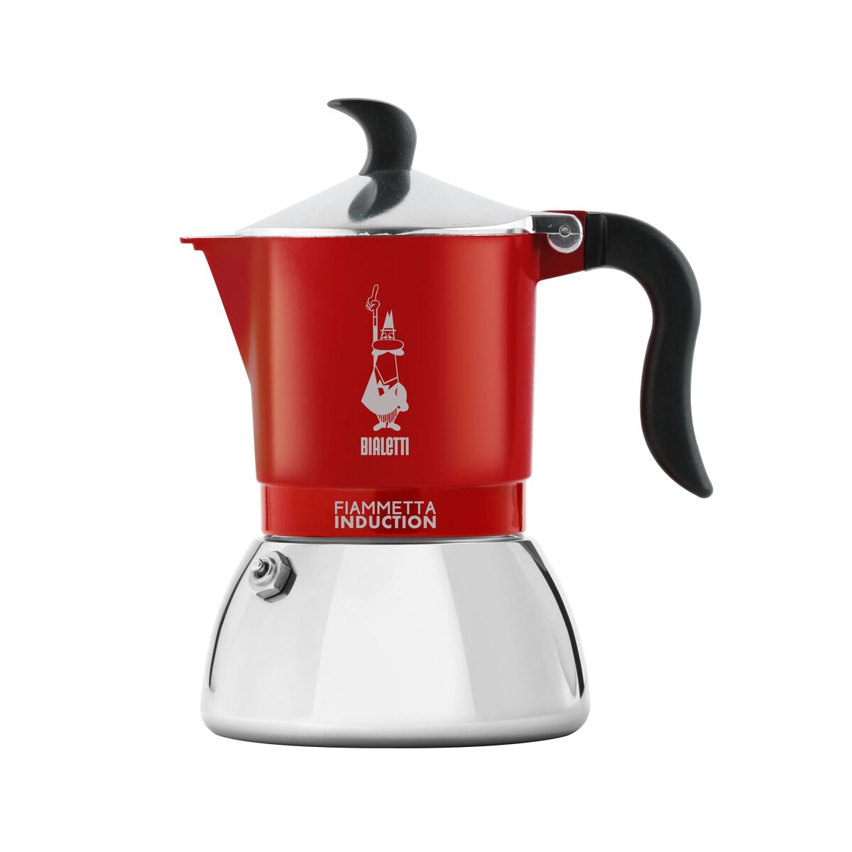 Italiensk Kaffepanna Bialetti FIAMMETTA INDUCTI Röd Rostfritt stål 2 Csészék