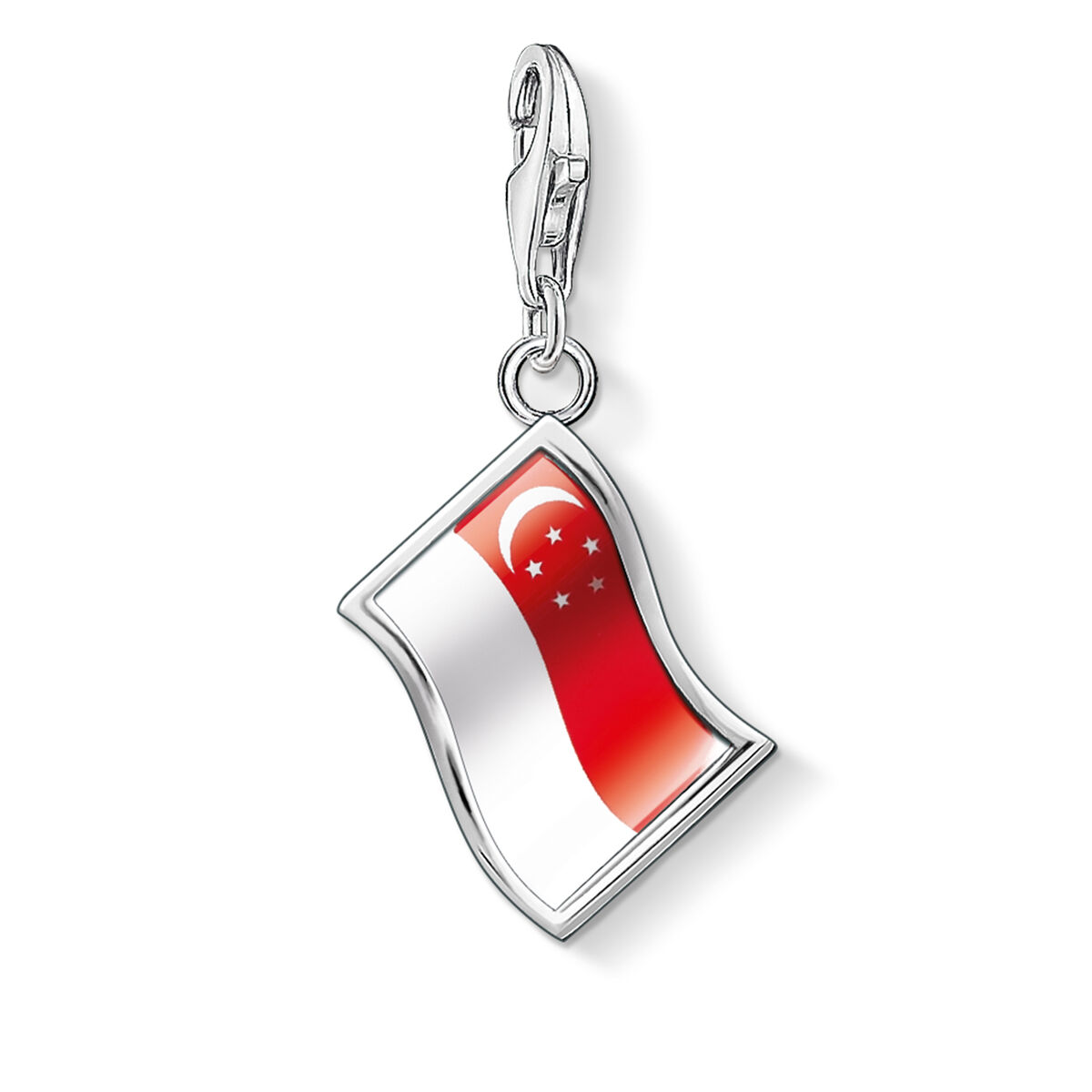Dampärlor Thomas Sabo 1210-603-10 Röd Silvrig (1 cm) - 6
