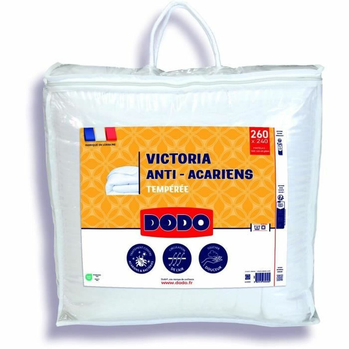 Täcke DODO Victoria Vit 240 x 260 cm - 4