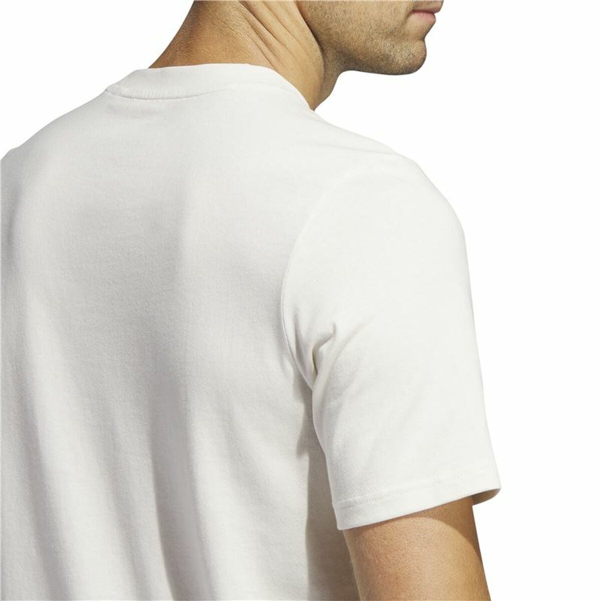 T-shirt med kortärm Herr Adidas Lounge Vit - 7