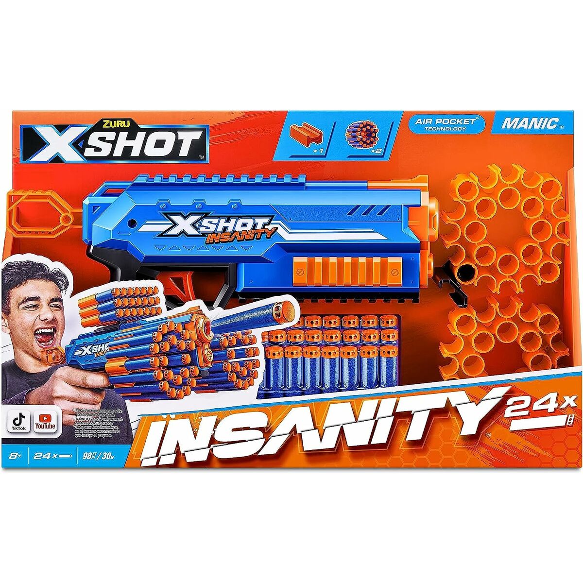 Pistol med Pilar X-Shot Insanity- Manic - 6