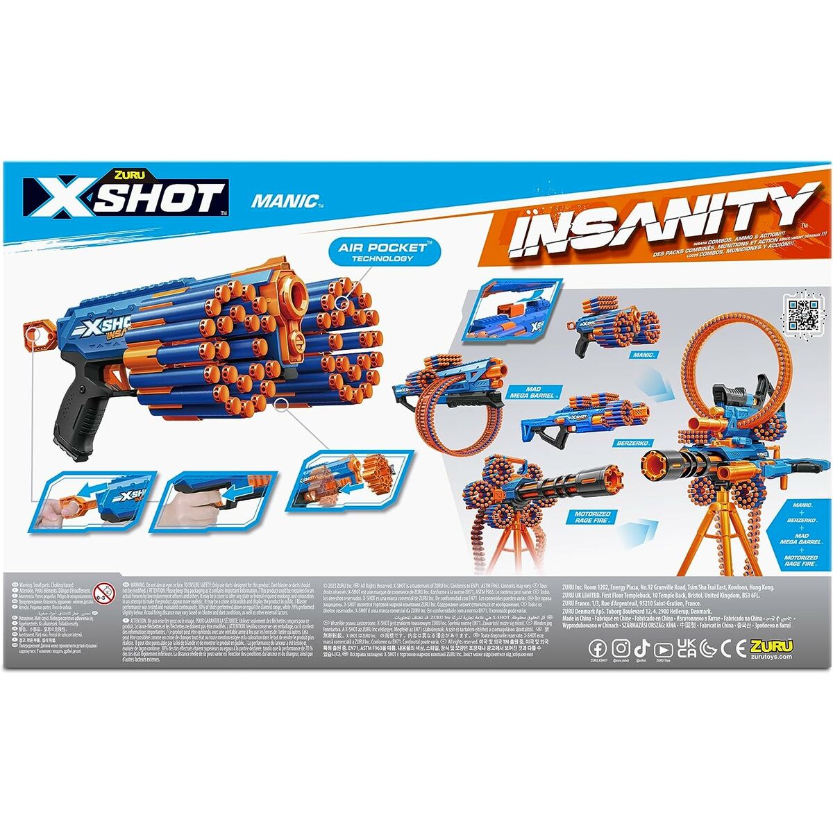 Pistol med Pilar X-Shot Insanity- Manic - 2