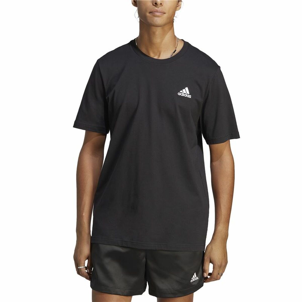 T-shirt med kortärm Herr Adidas Training Svart - 3