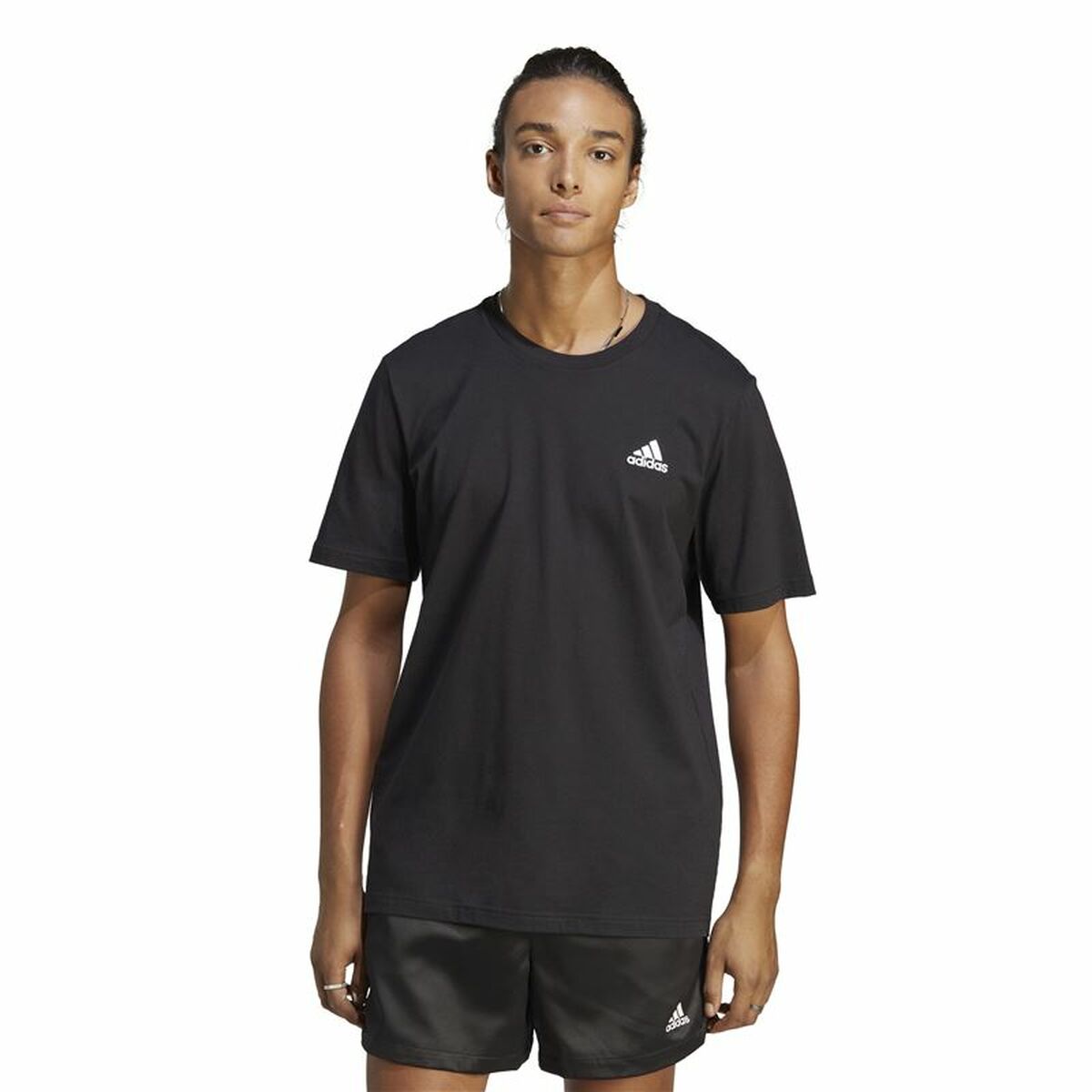T-shirt med kortärm Herr Adidas Training Svart - 2