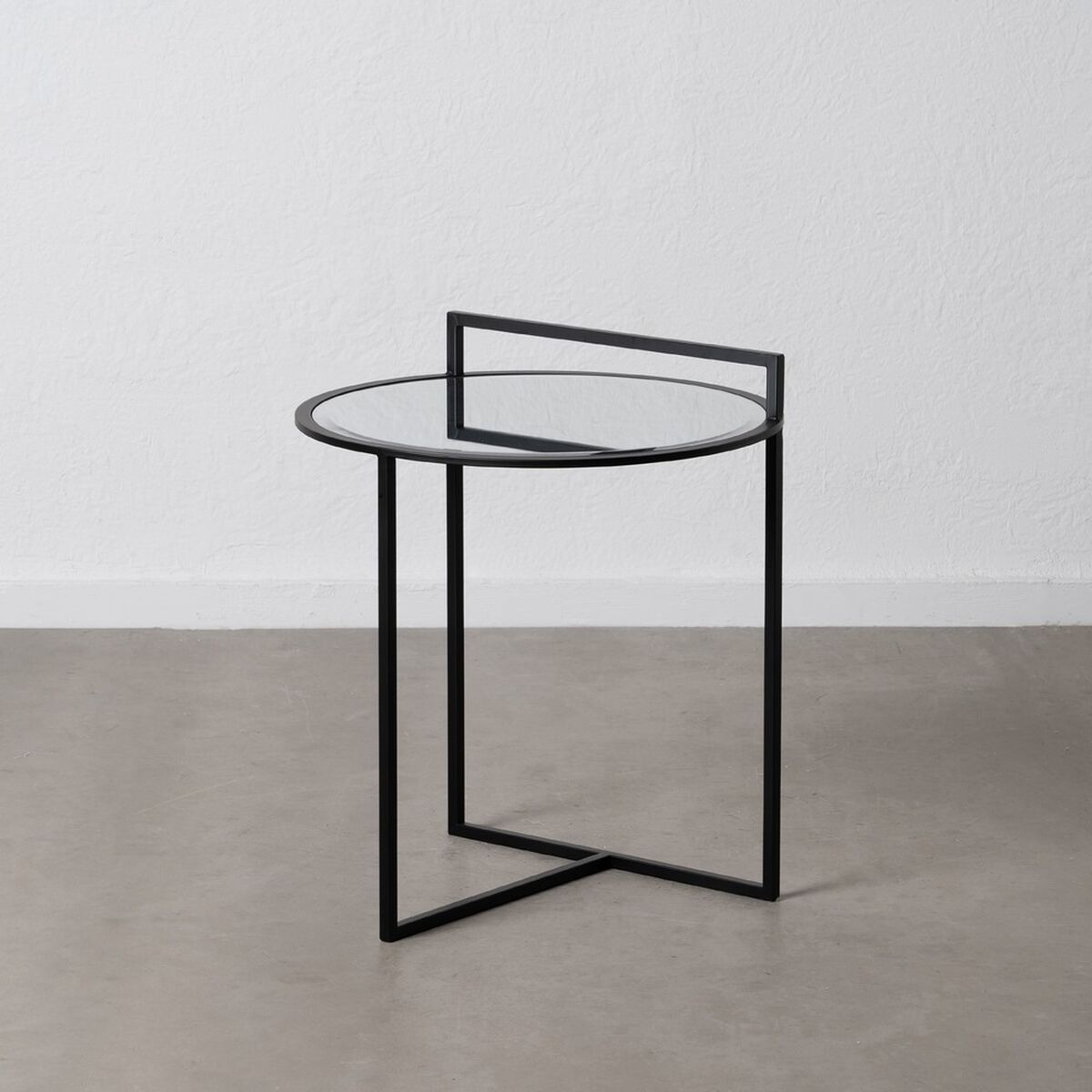 Sidobord Svart Järn Speglar 59 x 59 x 67,5 cm - 6