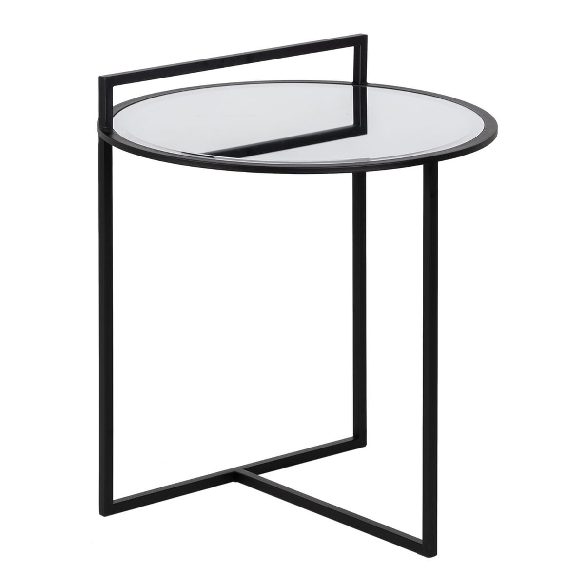 Sidobord Svart Järn Speglar 59 x 59 x 67,5 cm