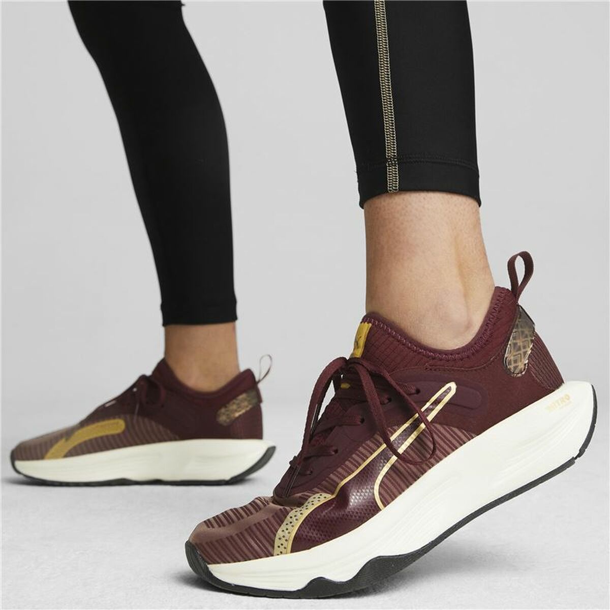 Gymnastiksko, Dam Puma XX Deco Glam Mörkröd - 3