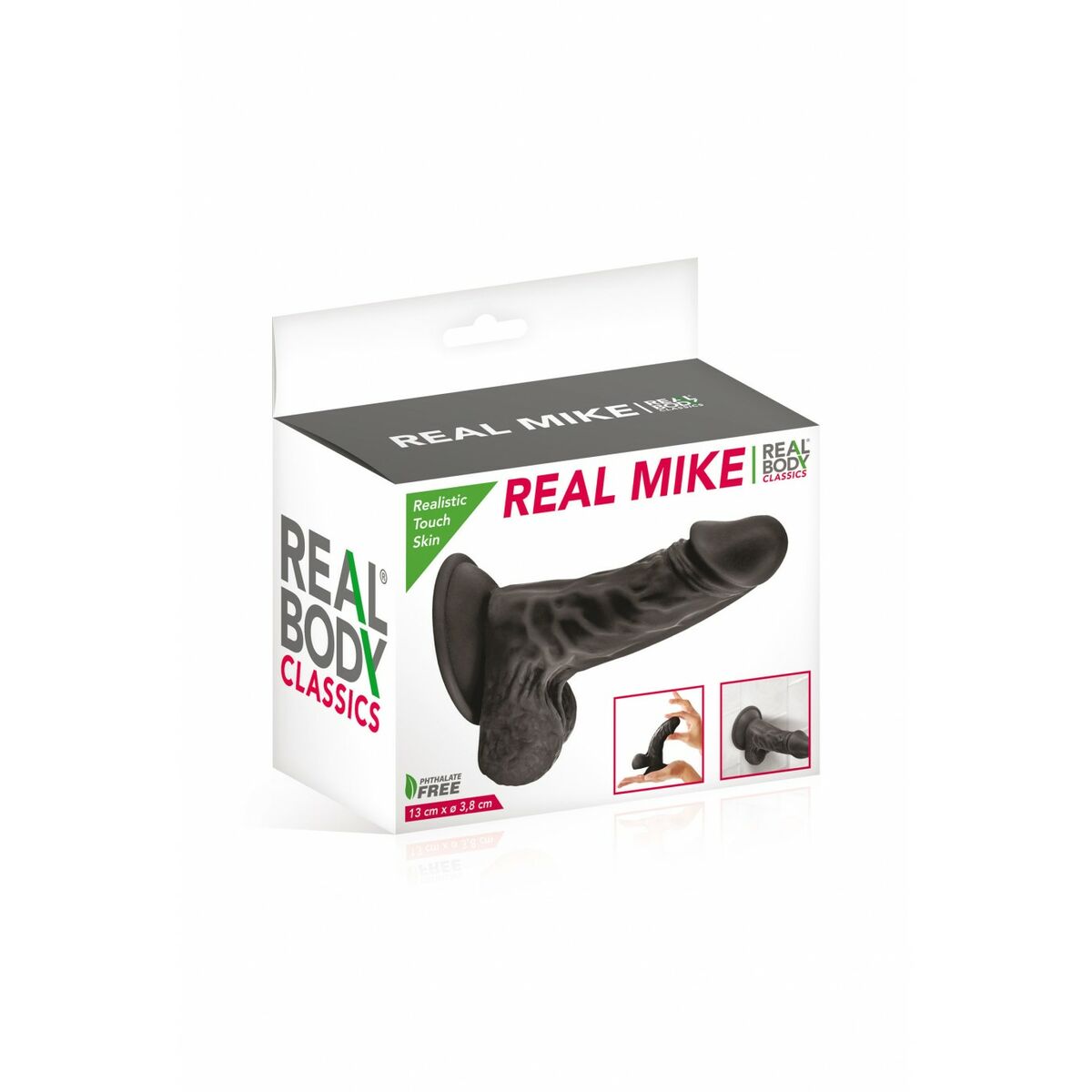 Realistisk dildo Real Body Svart - 2