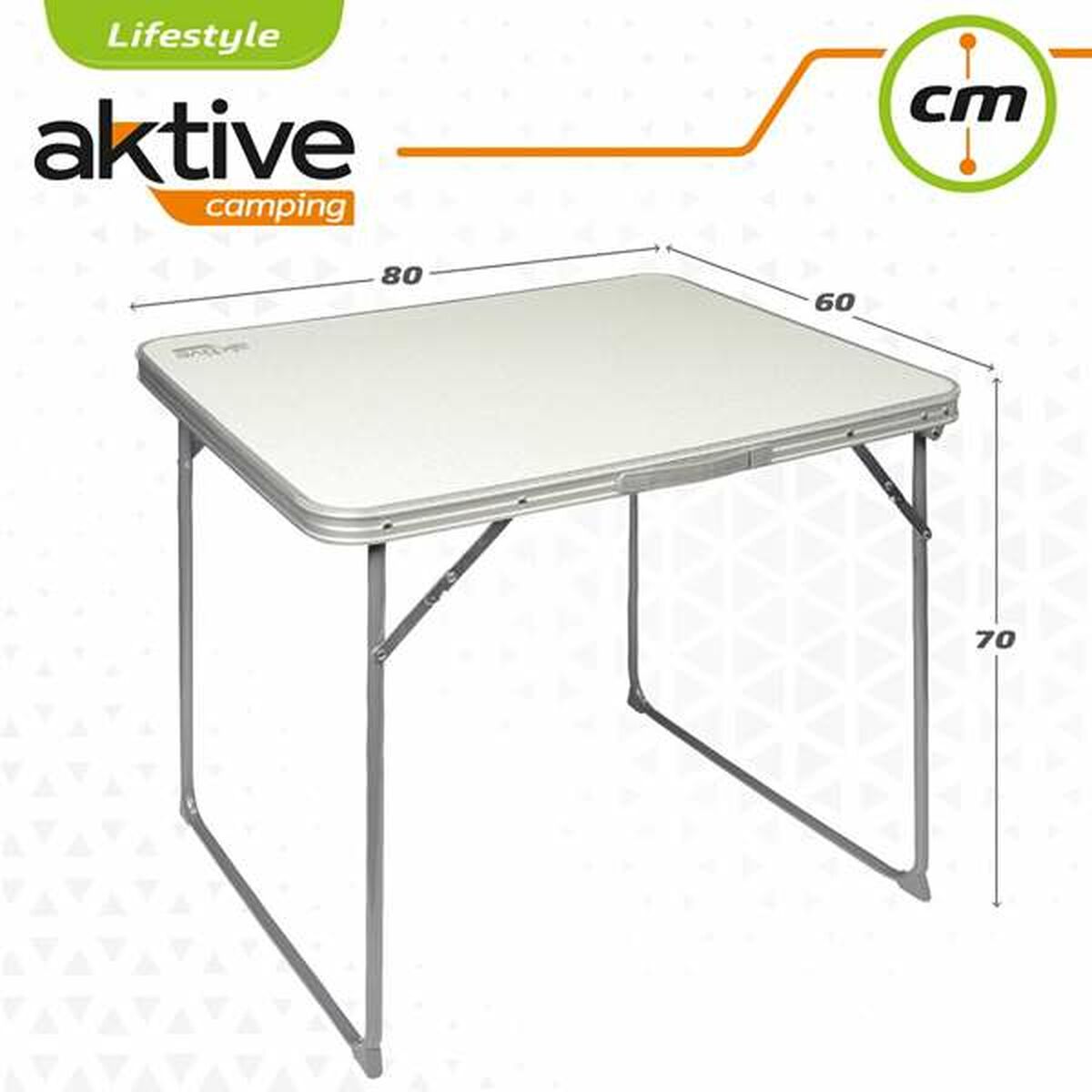 Fällbord Aktive Vit Stål Trä MDF 80 x 60 x 70 cm - 6