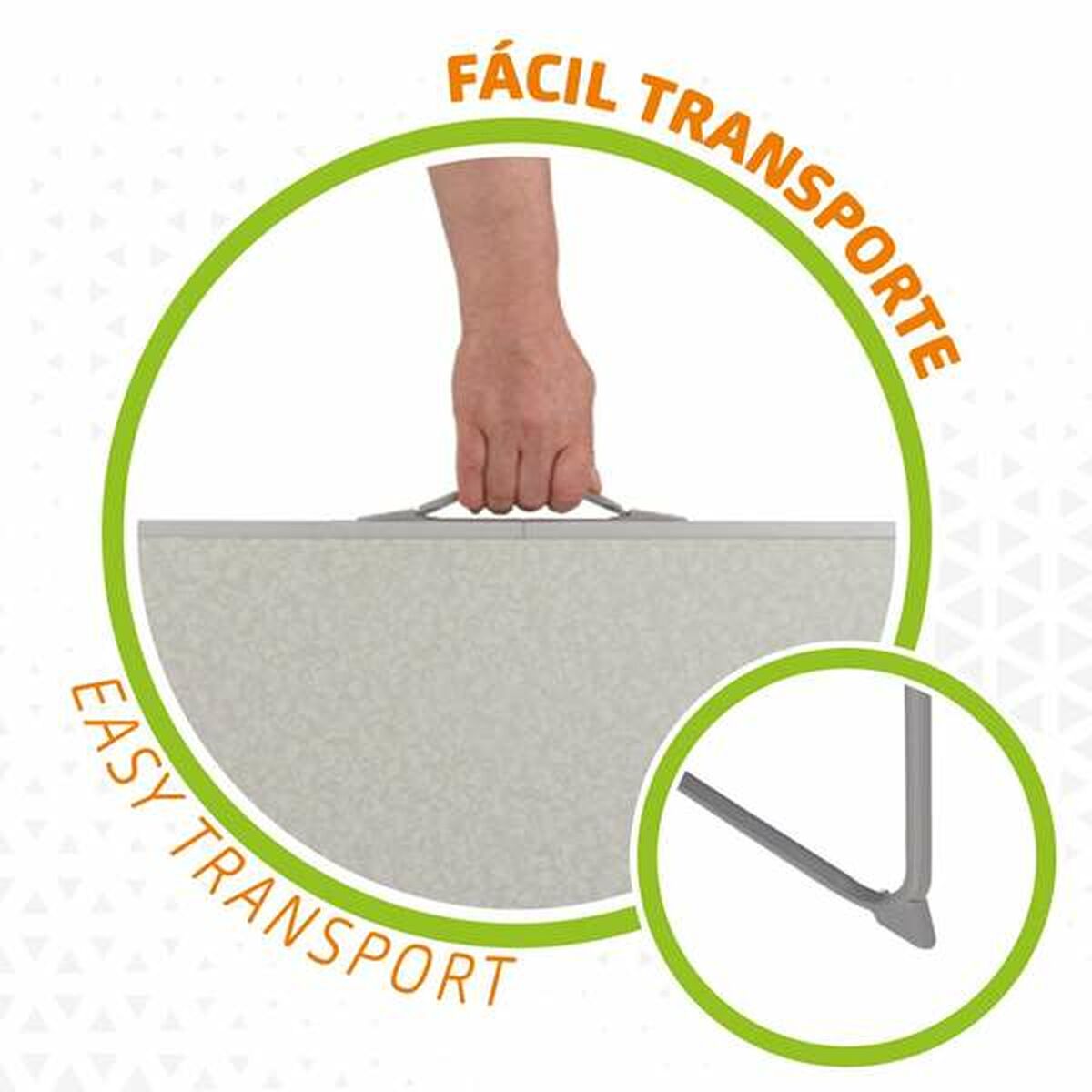 Fällbord Aktive Vit Stål Trä MDF 80 x 60 x 70 cm - 7
